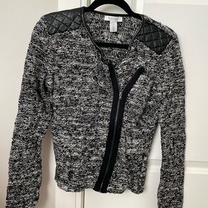 XS White House Black Market Zip Up Sweater/Jacket